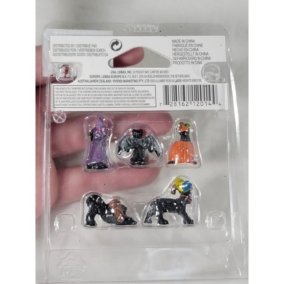 New Lemax Figurines Spooky Town 12014 Halloweeb Cats Set Of 5 NEW 2021 Halloween - Picture 6 of 6